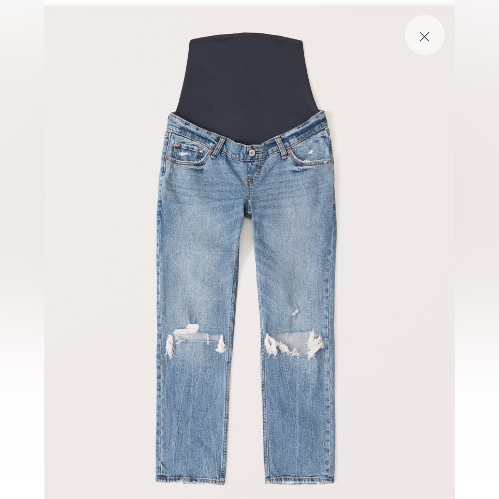 A&F Maternity Ankle Straight